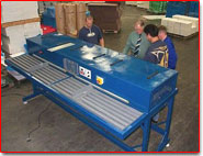 Design, manufacture and commissioning of hot air plastic box welding machine for Killyleagh Box Company