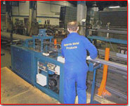 Design, manufacture and commissioning of pallet racking upright profile punching machine for Sperrin Metal Products
